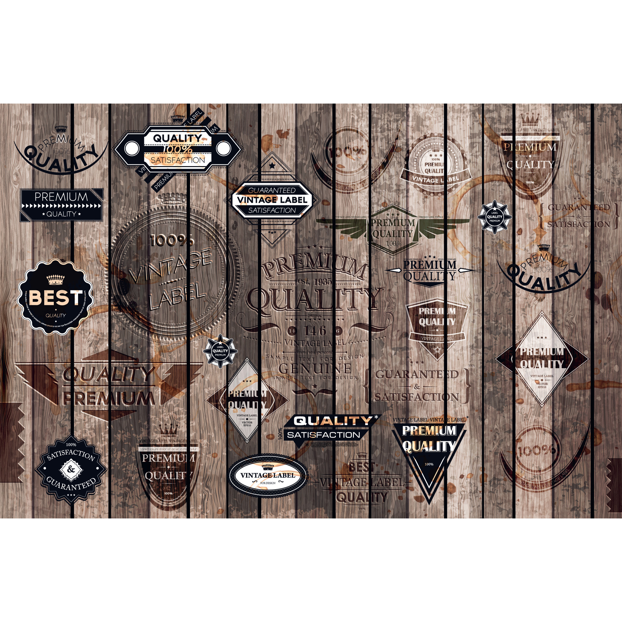 Tapet Dimex Vintage Labels