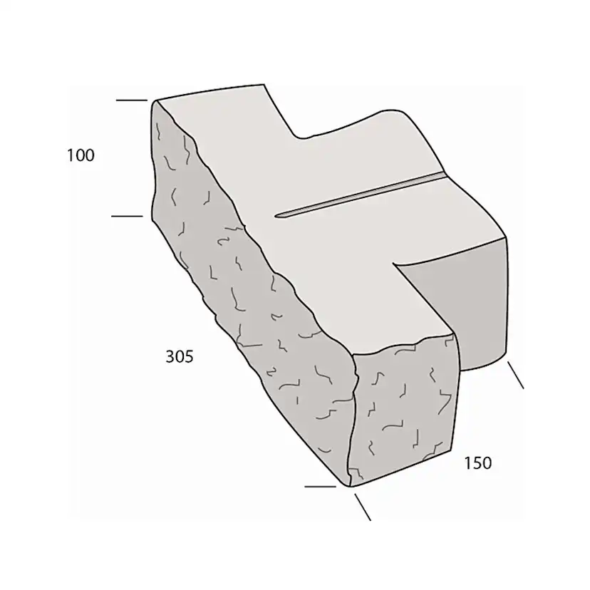 Mursten S:t Eriks Topaz Antracit