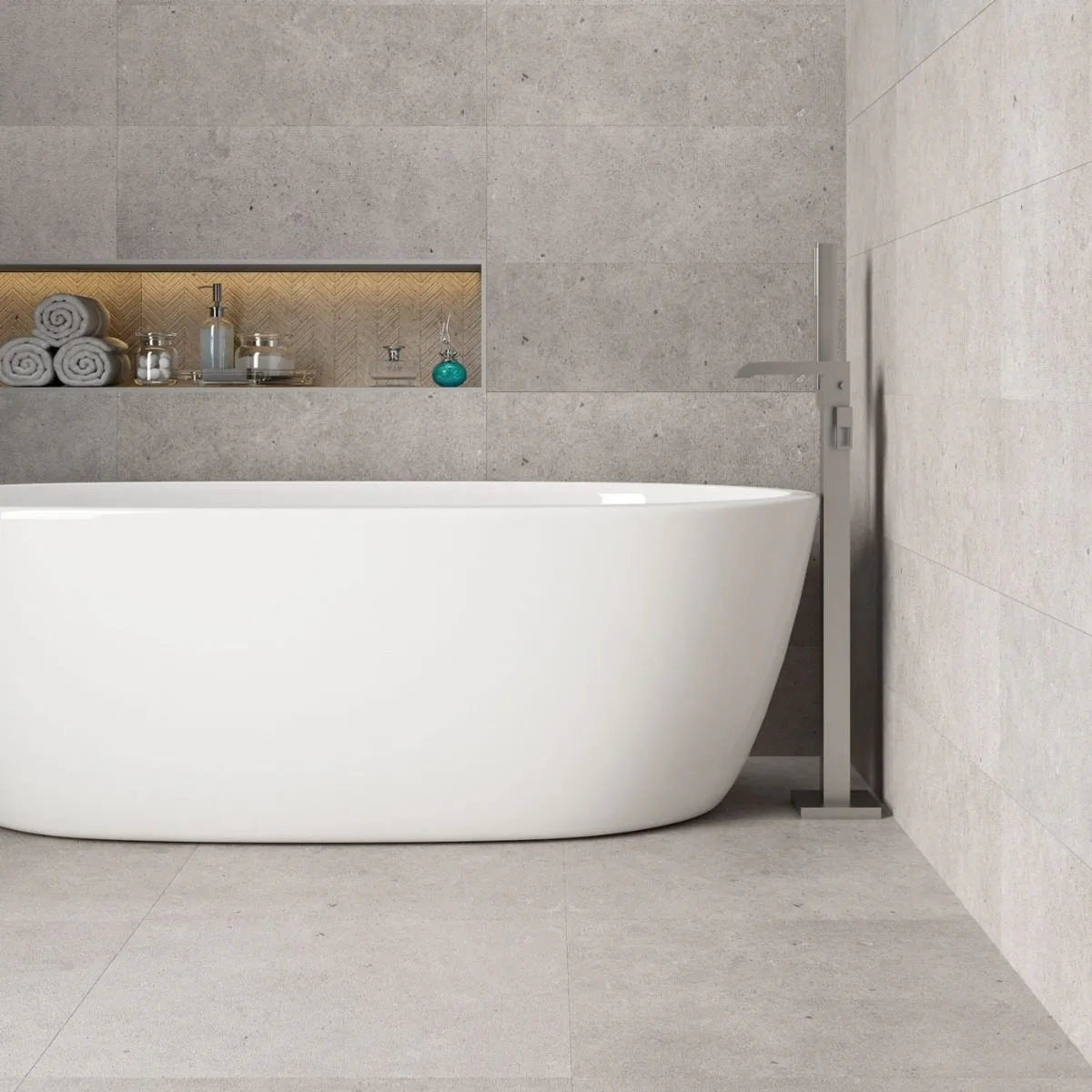 Klinker Atrio SM Grey Matt 120x120 cm