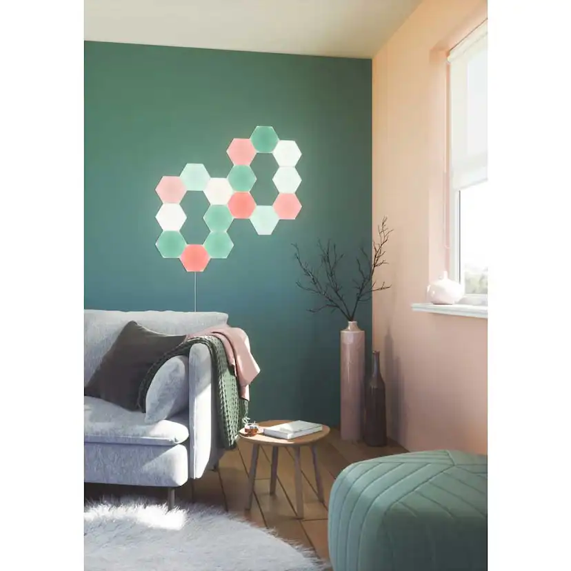 Belysningssystem Nanoleaf Shapes Hexagons Startkit 15-pack