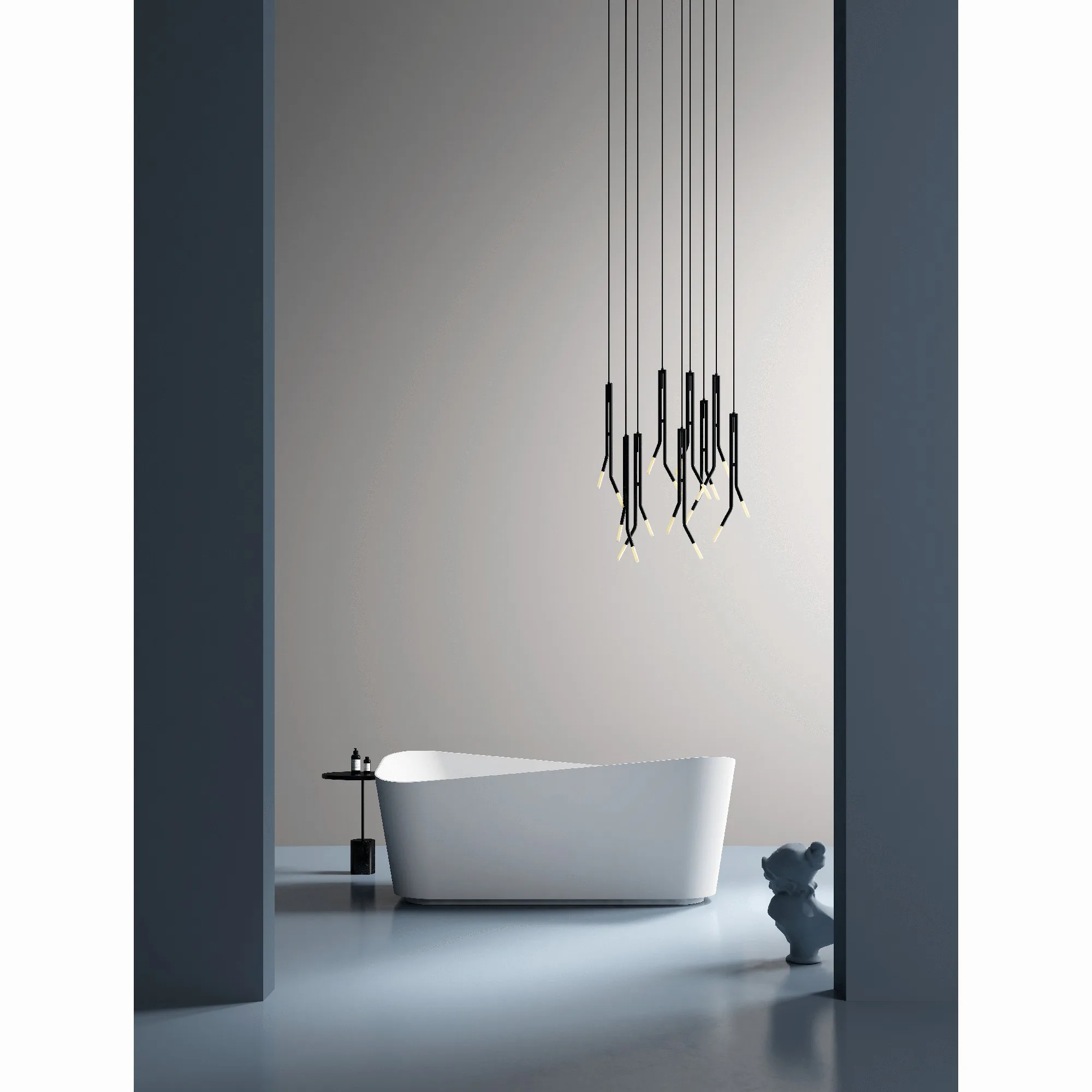 Badkar NOURK Bend Fristående 1700 mm