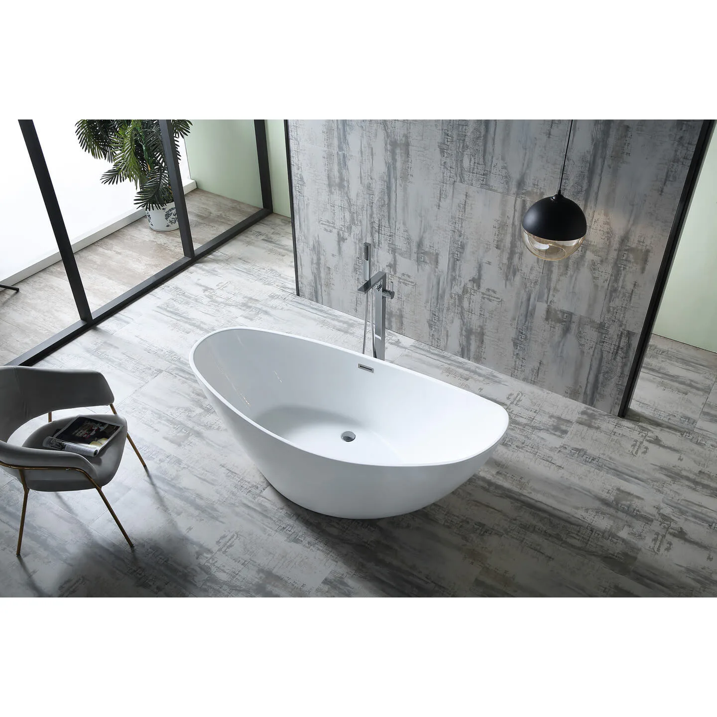 Badkar NOURK Spectacular Fristående 1835 mm