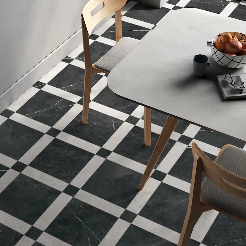 Klinker Lhådös Classica Nero Marquina 30x30 cm