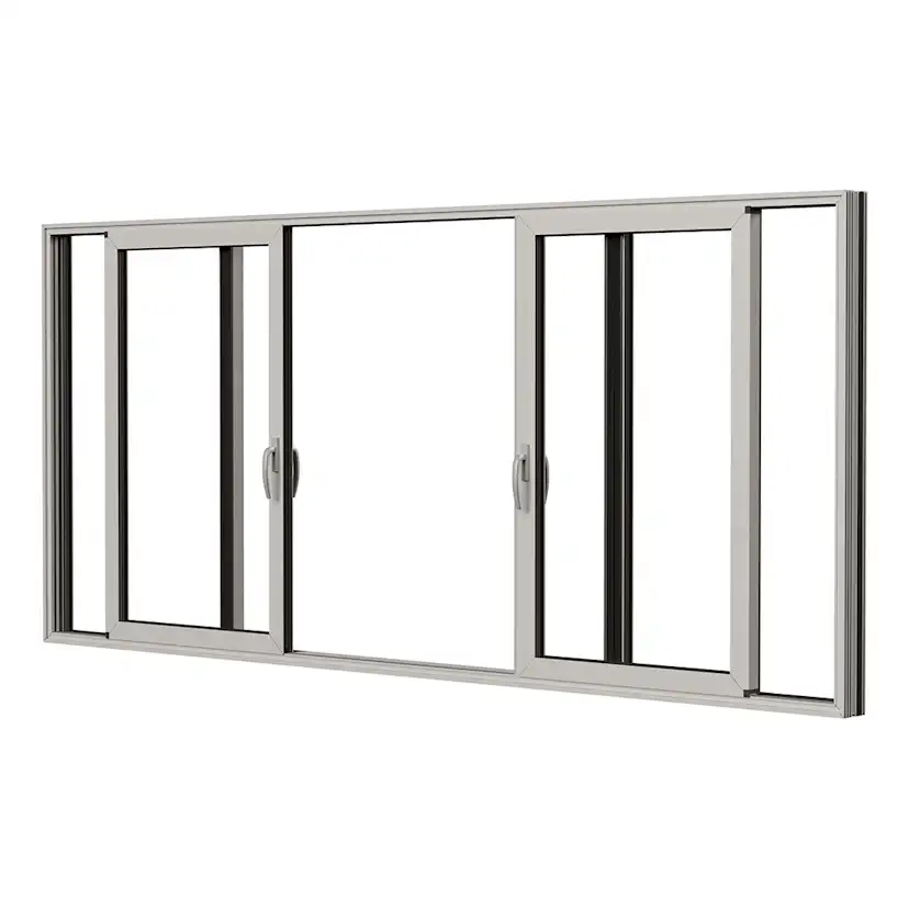 Parskjutdörr NorDan HelAlu Aluminium 4-Delad Enkelspår