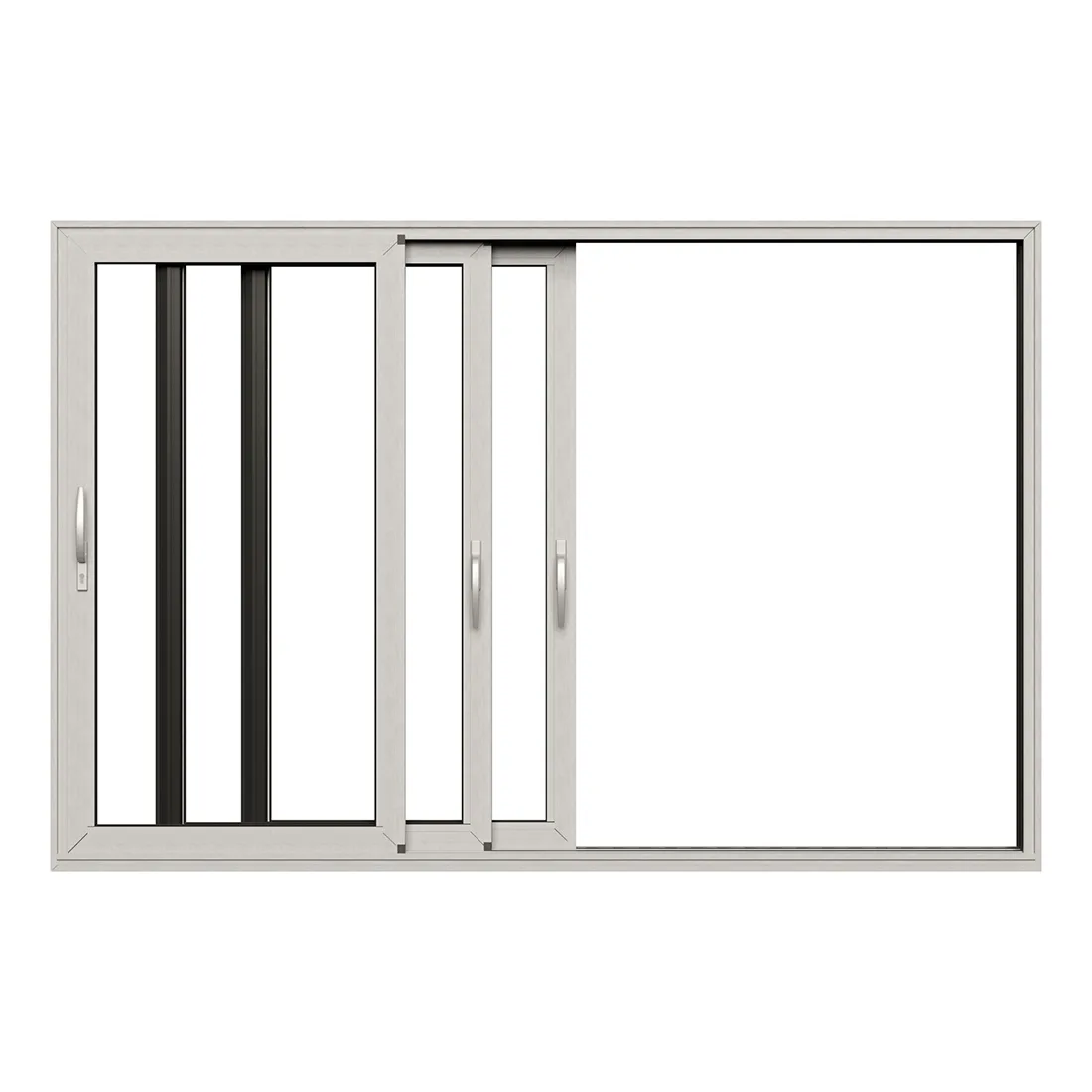 Skjutdörr NorDan HelAlu Aluminium 3-Delad Trippelspår