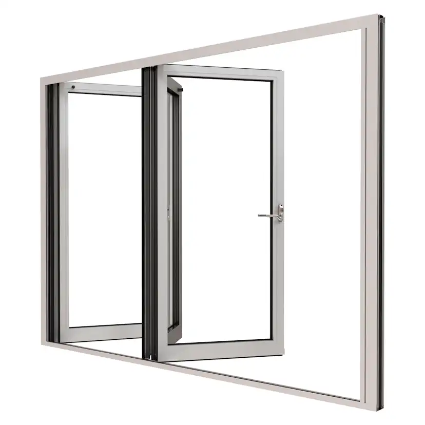 Vikdörrar NorDan HelAlu 6-Delad 3-Glas