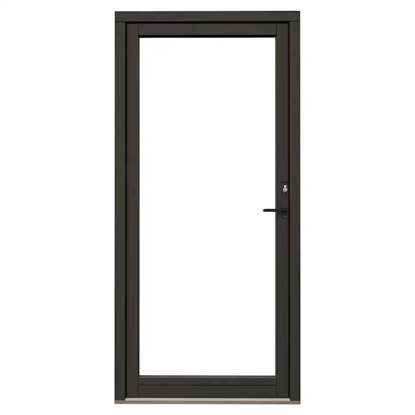 Fönsterdörr NorDan NTech Helglasad Aluminium BlackLine Svart