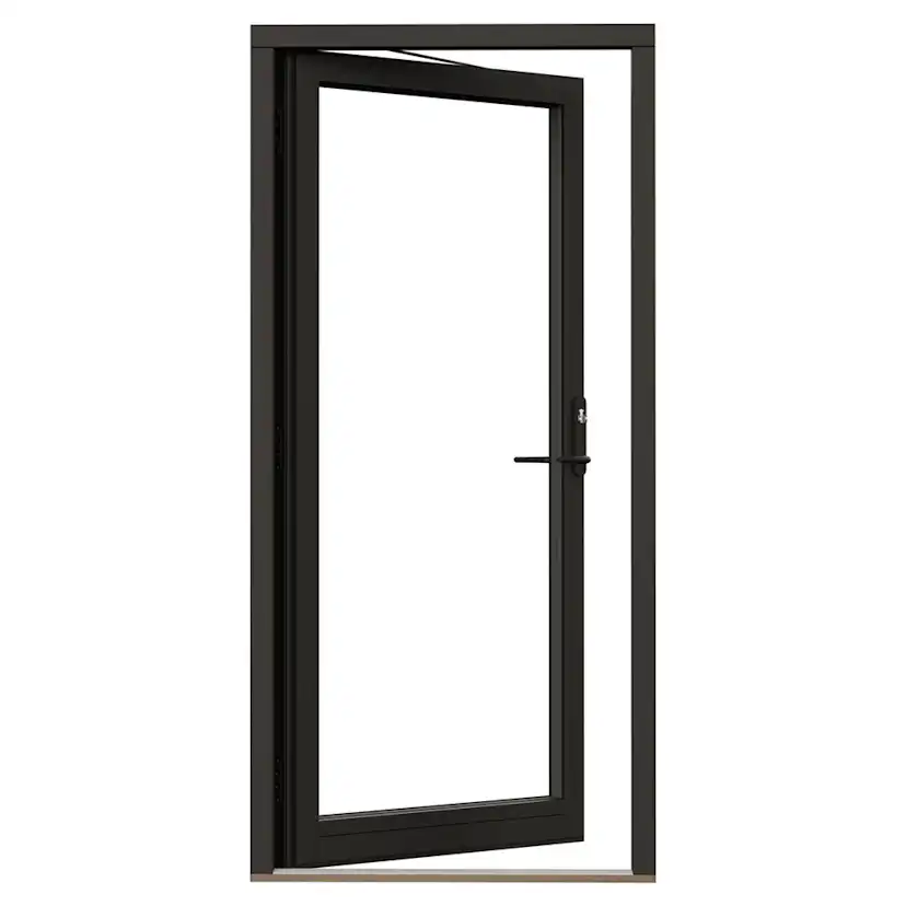 Fönsterdörr NorDan NTech Helglasad Aluminium BlackLine Svart