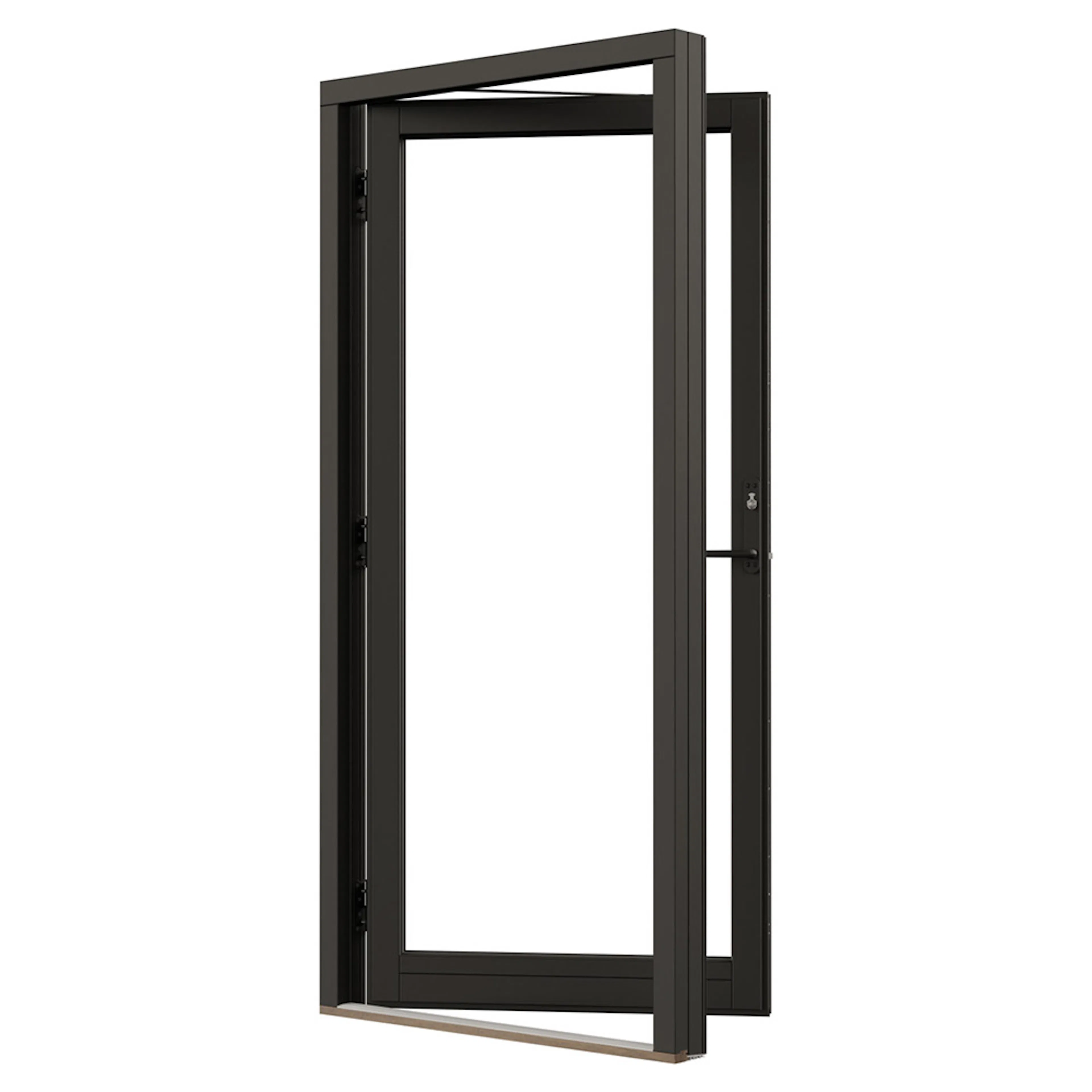 Fönsterdörr NorDan NTech Helglasad Aluminium BlackLine Svart