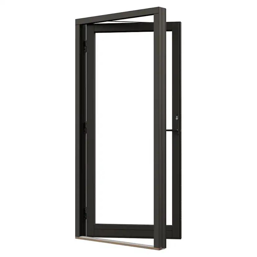 Fönsterdörr NorDan NTech Helglasad Aluminium BlackLine Svart