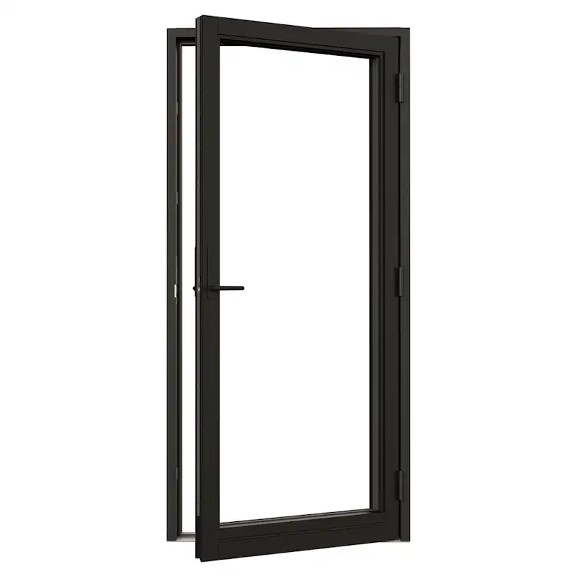 Fönsterdörr NorDan NTech Helglasad Aluminium BlackLine Svart