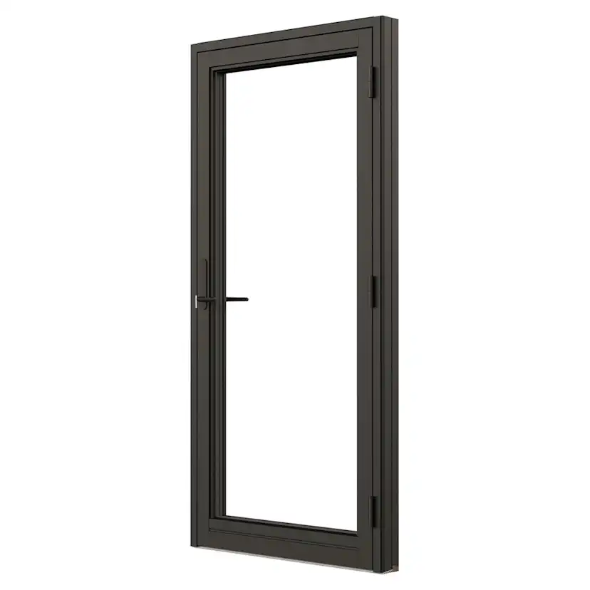 Fönsterdörr NorDan NTech Helglasad Aluminium BlackLine Svart