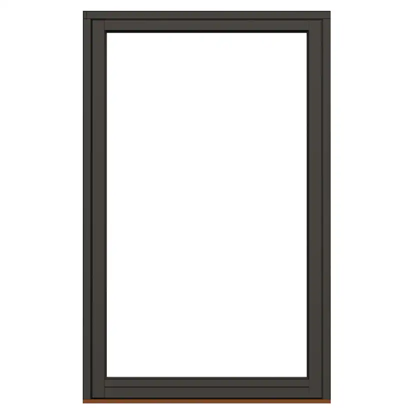 Fast Fönster NorDan för Skjutparti NTech Aluminium BlackLine Svart