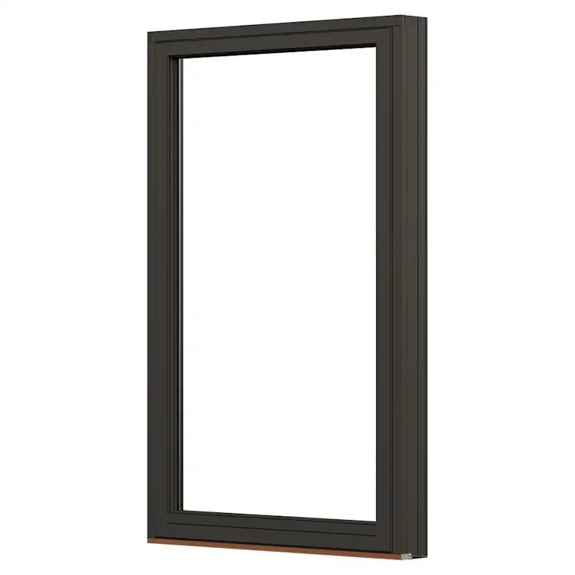 Fast Fönster NorDan för Skjutparti NTech Aluminium BlackLine Svart