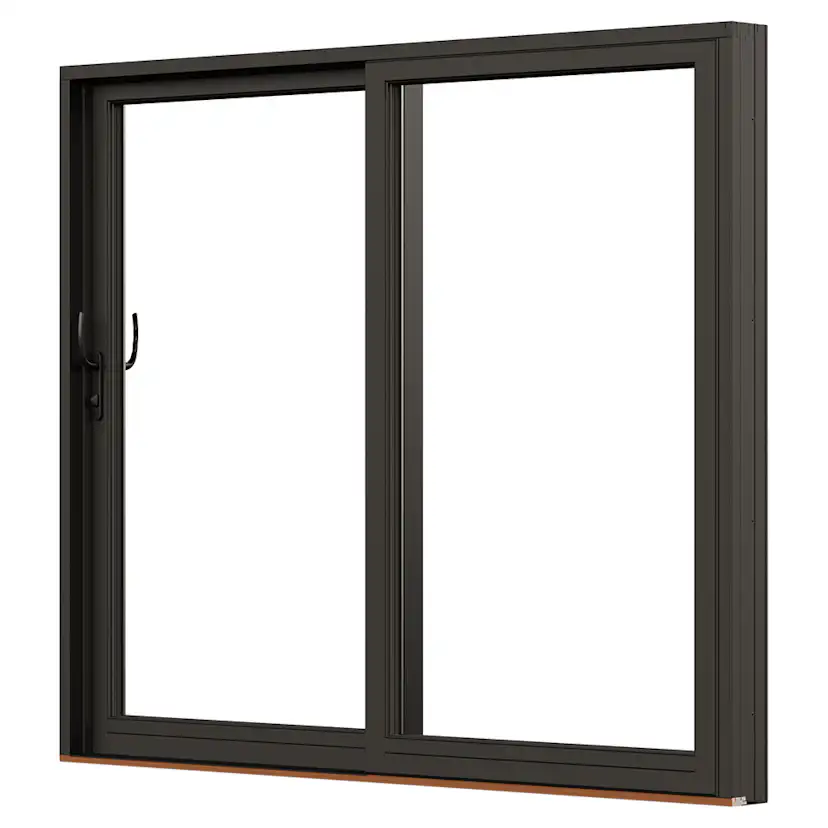 Skjutdörr NorDan NTech Aluminium 2-Delad BlackLine Svart