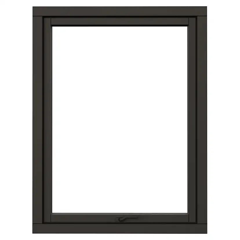 Vridfönster NorDan NTech 3-Glas Aluminium BlackLine Svart