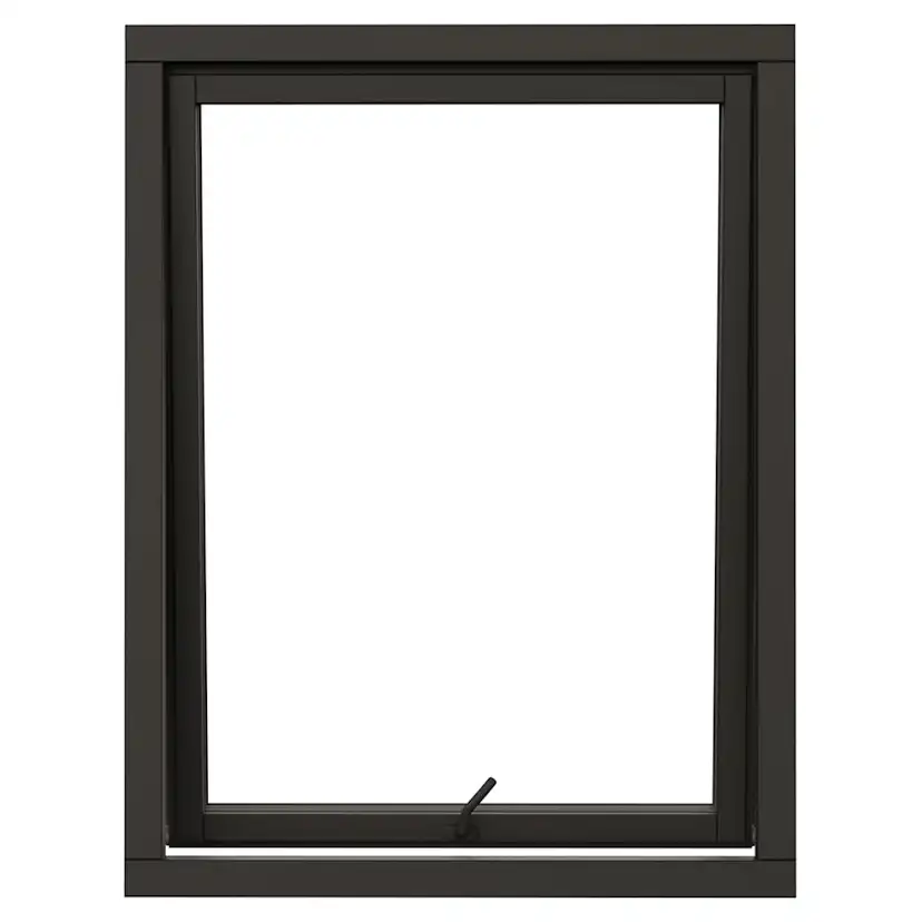 Vridfönster NorDan NTech 3-Glas Aluminium BlackLine Svart