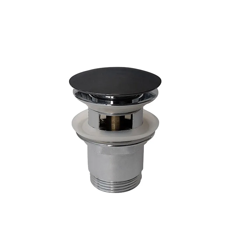 Bottenventil Noro Med Pop-up för Bräddavlopp Svart