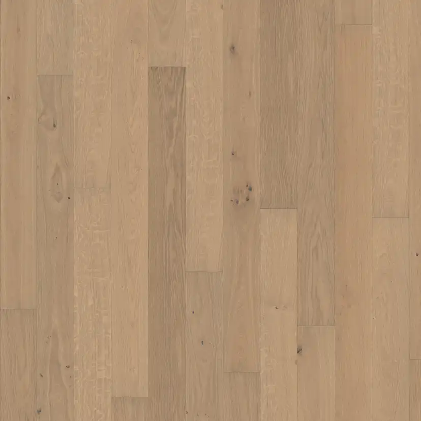 Parkettgolv Kährs Nouveau White Mattlackad Borstad Vit Ek 1-stav