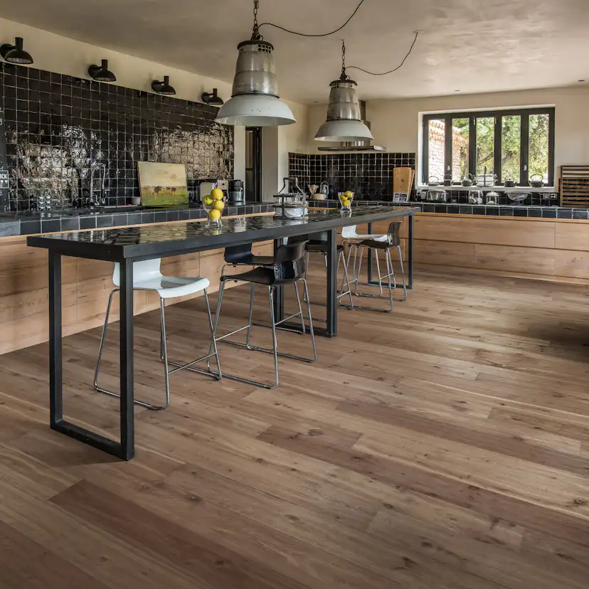 Parkettgolv Kährs Ydre Gråbrun Naturoljad Ek 1-Stav