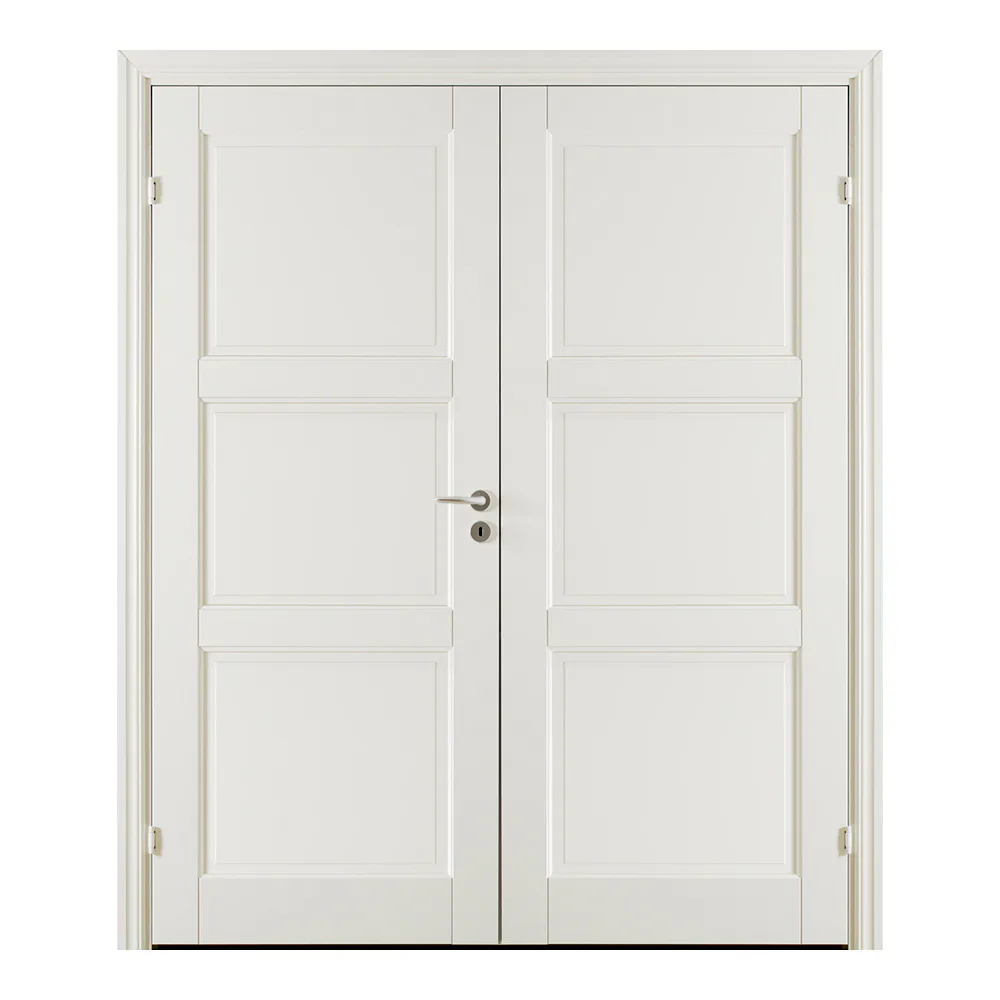 Pardörr GK Door Oden 3 Vit med Spröjs