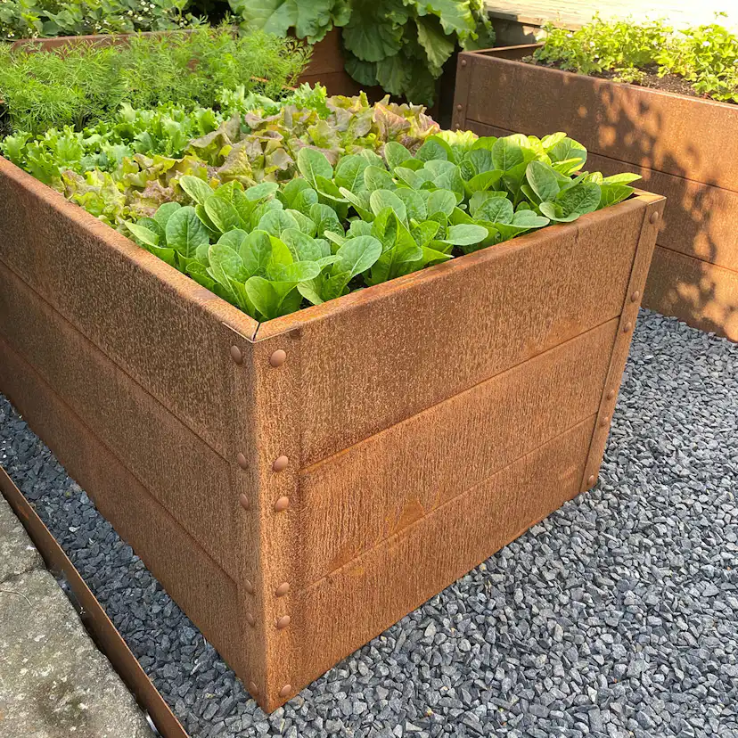 Odlingslåda Flexigarden Cortenplåt 2 mm 800x1200x600 mm