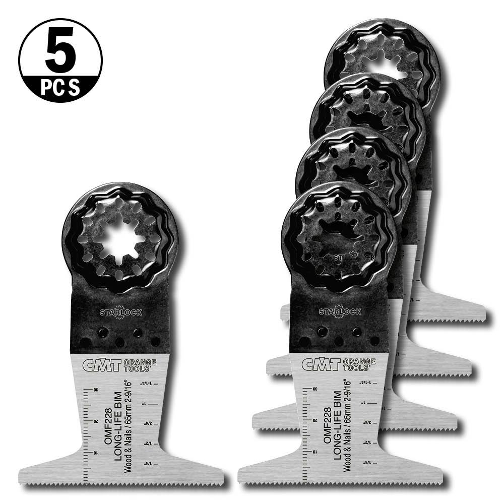 Starlock CMT Orange Tools 65x50mm BIM Trä/metall 5 st