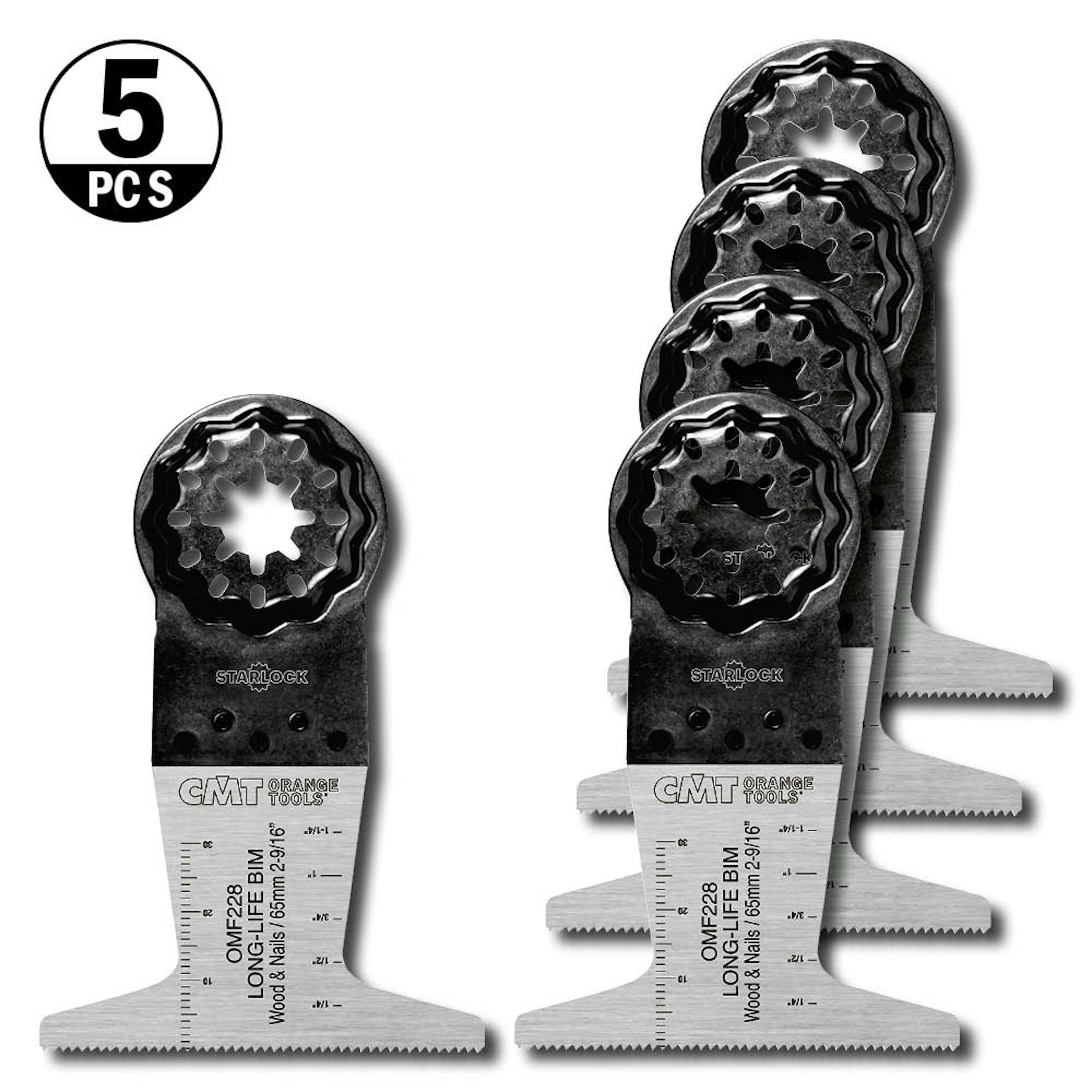 Starlock CMT Orange Tools 65x50mm BIM Trä/metall 5 st