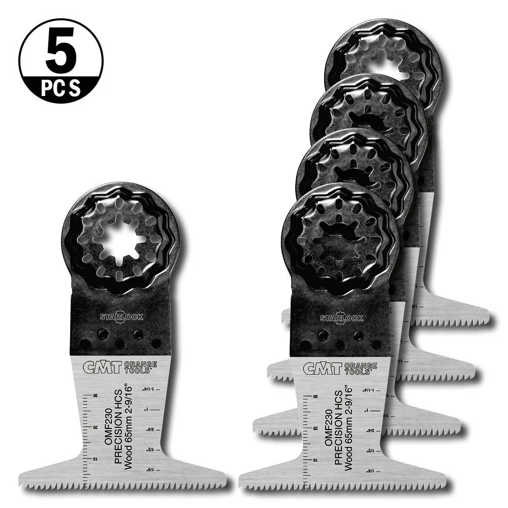 Starlock CMT Orange Tools 65x50mm BIM Trä 5 st OMF230-X5