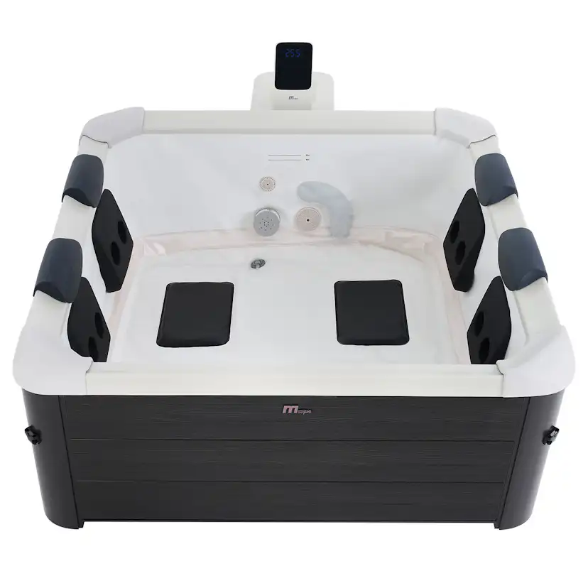 Utespa Mspa Frame Oslo 120 Jets Utomhus Spabad för 4 Personer med LED-Belysning