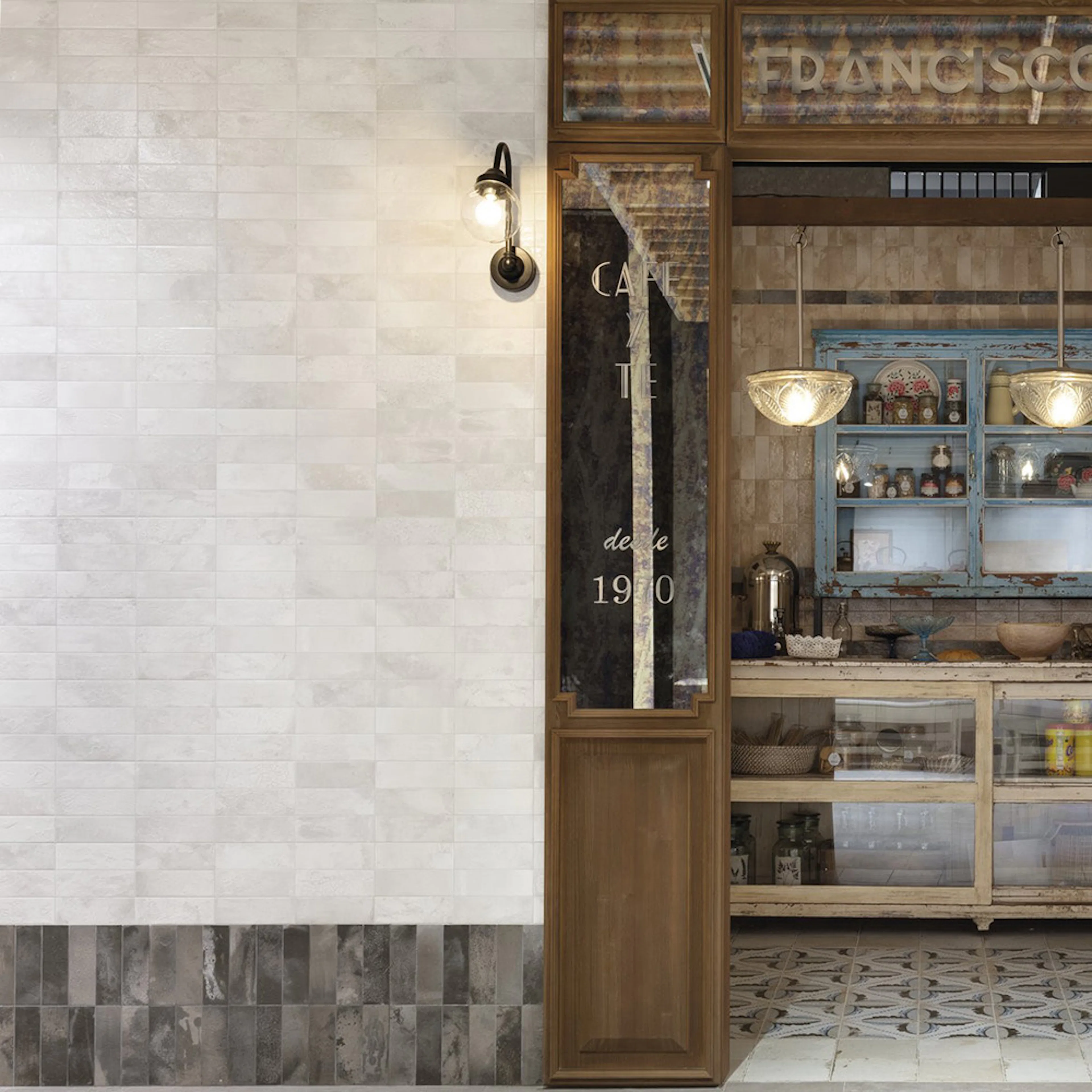 Kakel Tenfors FS Raku White 20x40 cm