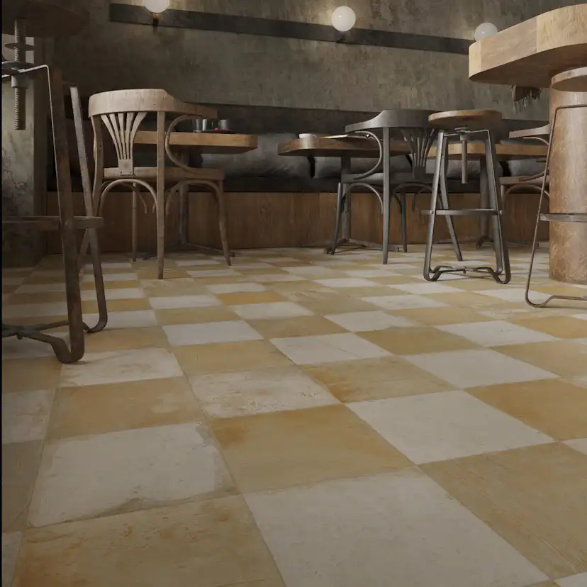 Klinker FS Checker Sand 45x45 cm