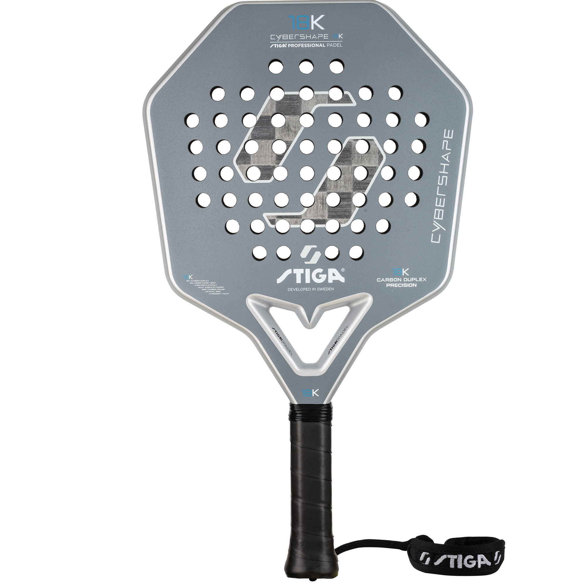 Padelracket STIGA Sports 18K 2 Cybershape