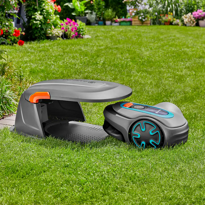 Robotgräsklippare Gardena Sileno Minimo 500 Paket Med Slinga & Robothus