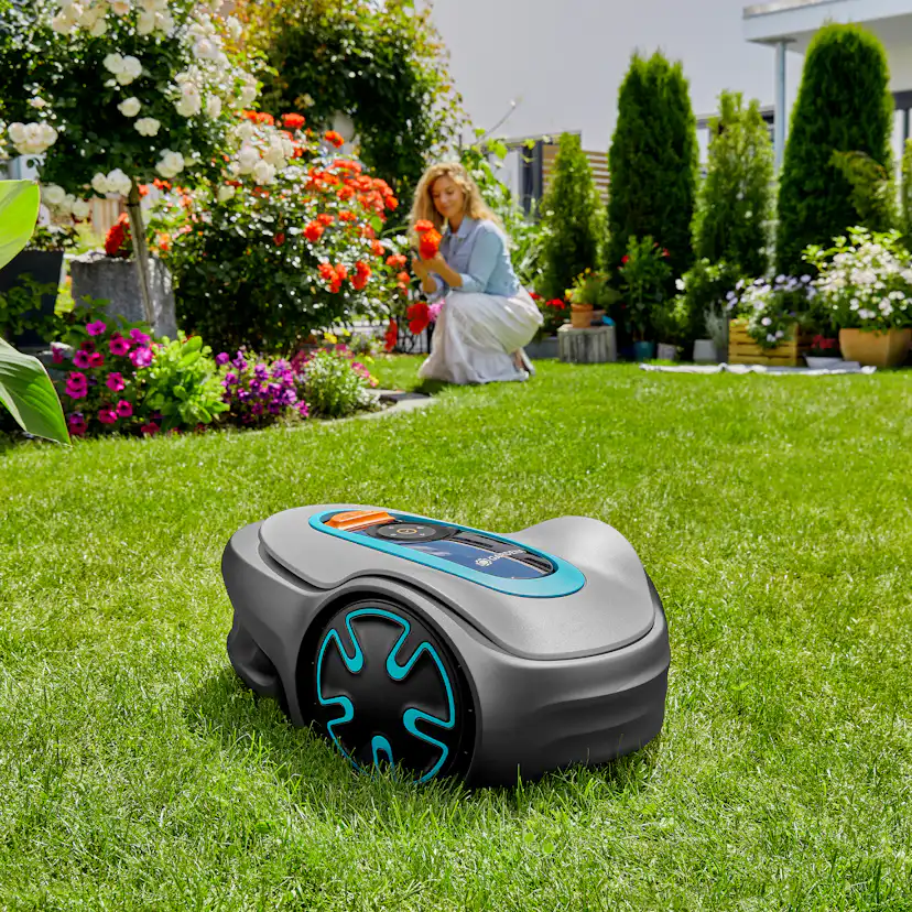 Robotgräsklippare Gardena Sileno Minimo 500 Paket Med Slinga & Robothus