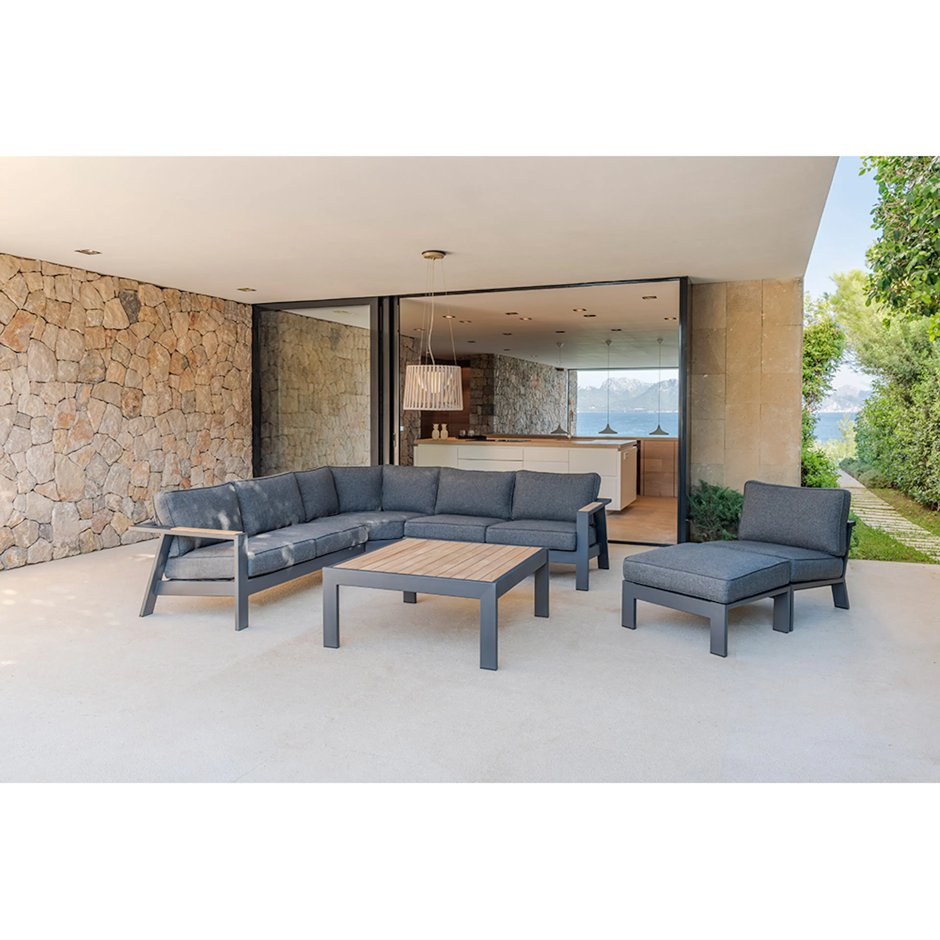 Loungegrupp LifestyleGarden Palau 5-sits med fåtölj