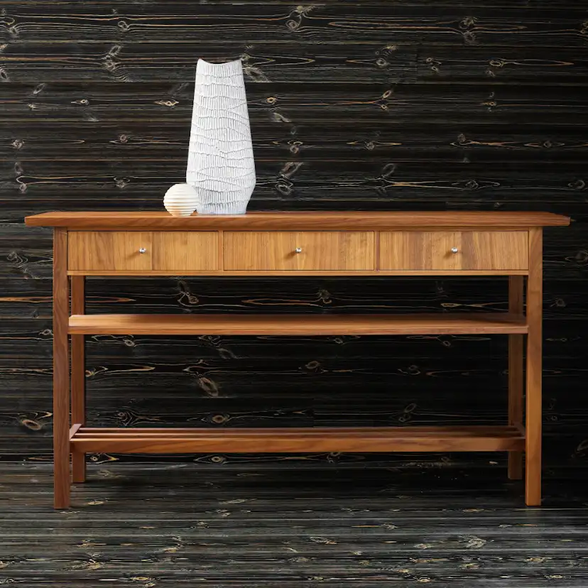 Panel Ändspont Baseco Antik Svart Slätspont