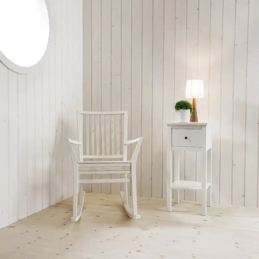 Panel Ändspont Baseco Laserad Vit Pärlspont