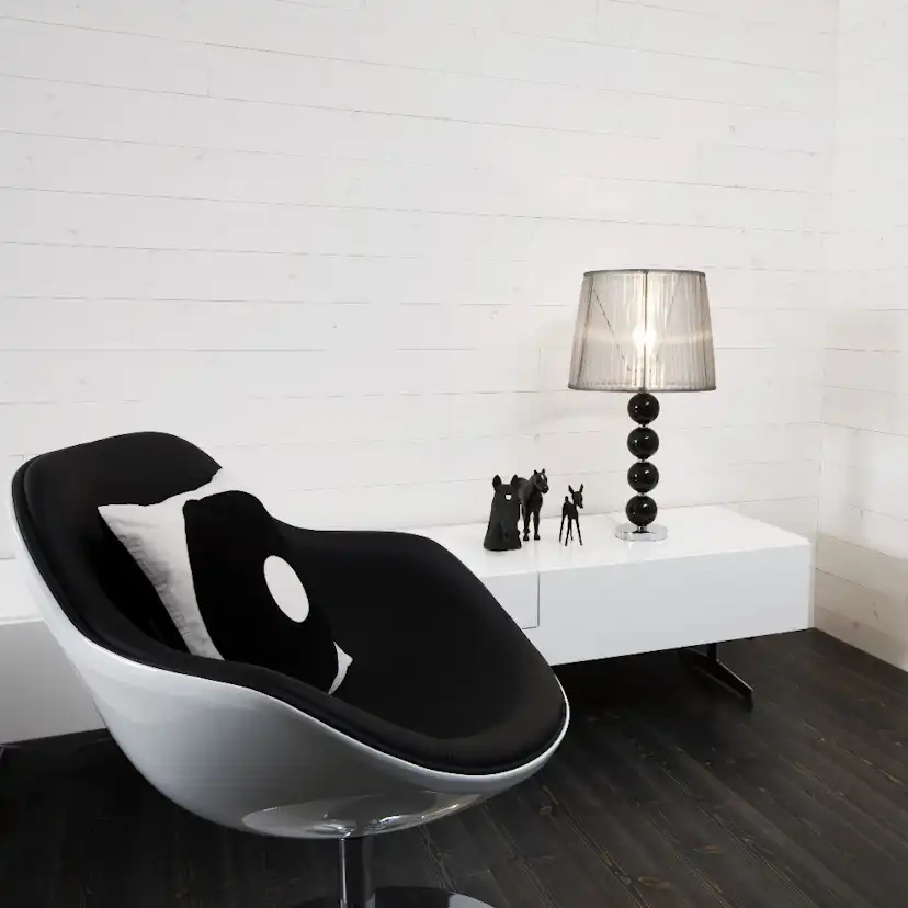 Panel Ändspont Baseco Laserad Vit Slätspont