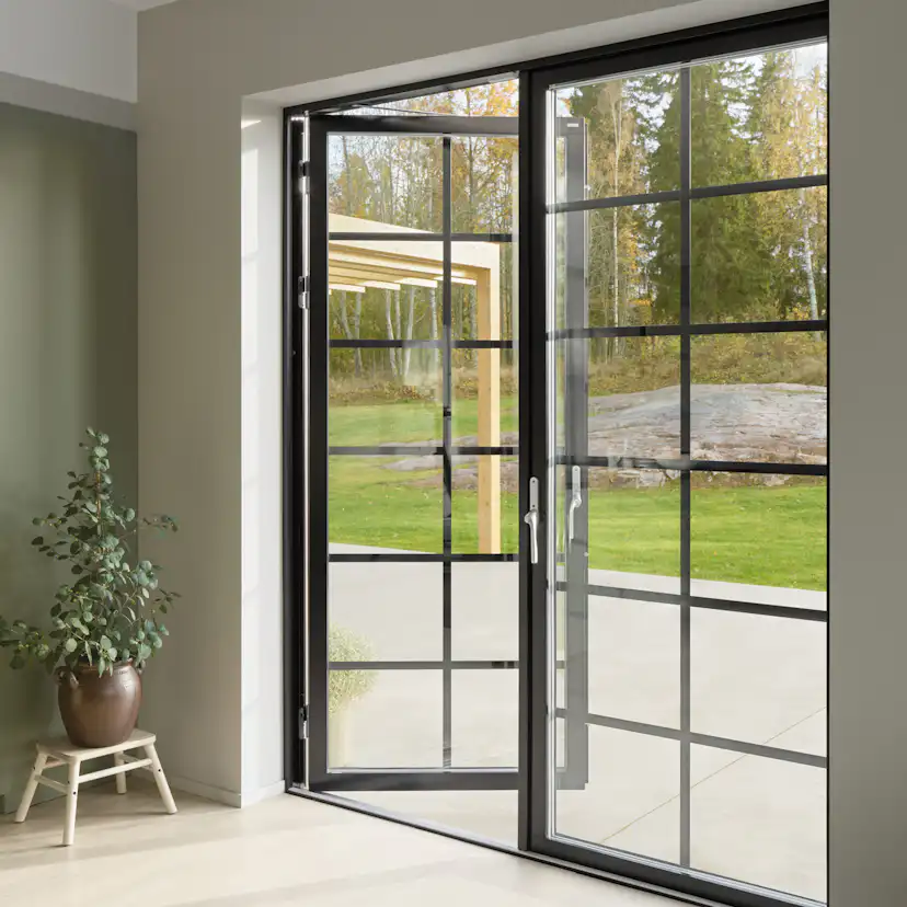 Parfönsterdörr Elitfönster Original Helglasad Aluminium