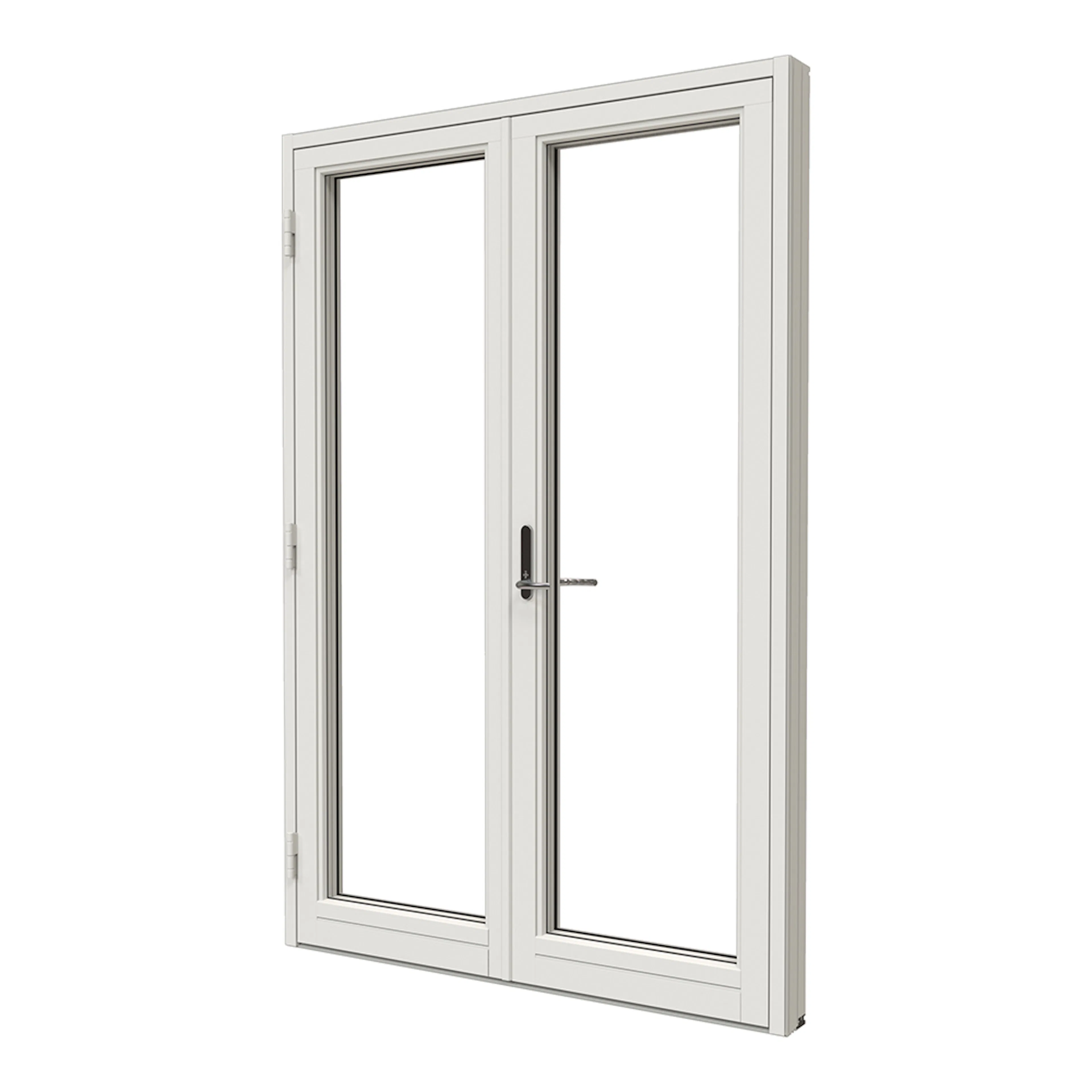 Parfönsterdörr NorDan NTech Helglasad Aluminium