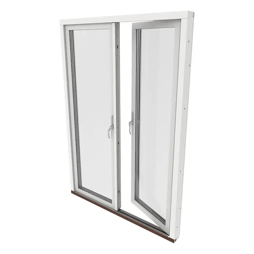 Parfönsterdörr Outline Helglasad 3-Glas Aluminium