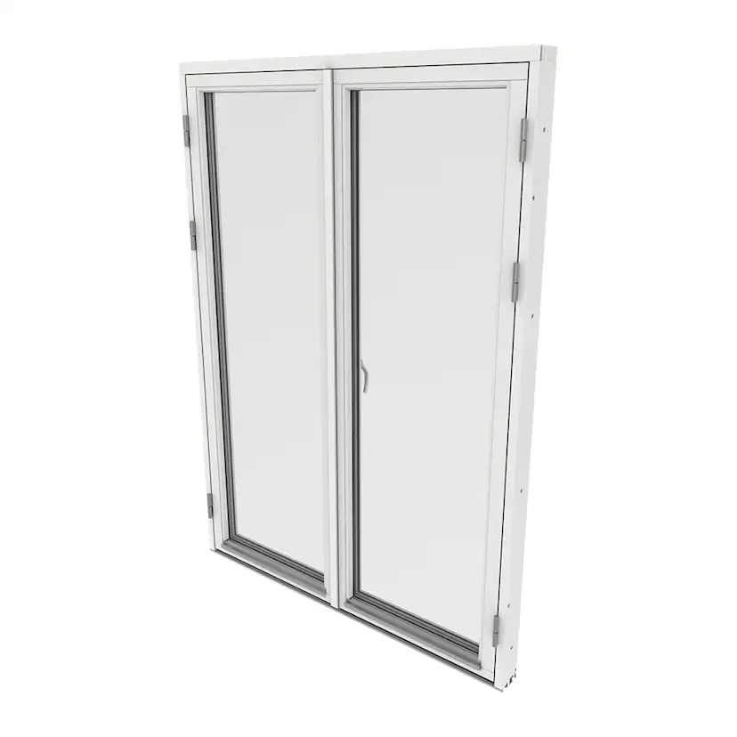 Parfönsterdörr Outline Helglasad 3-Glas Trä