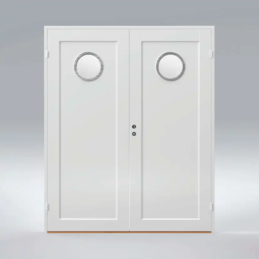 Parinnerdörr Br. Johansson Contur Aluring Runt Frostat Glas