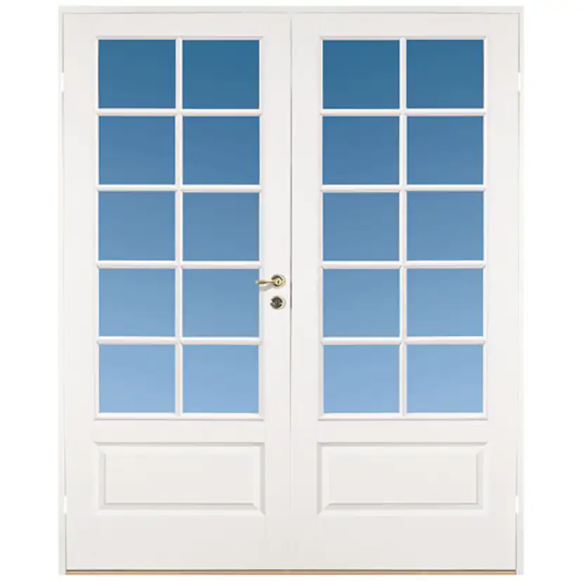 Parinnerdörr Sveadörren Formpressad SP10 Vit Klarglas