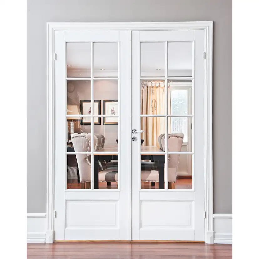 Parinnerdörr Sveadörren Formpressad SP10 Vit Klarglas