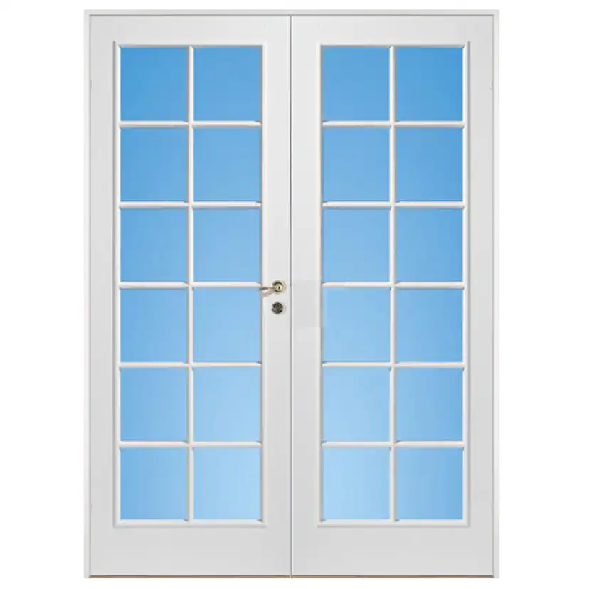 Parinnerdörr Diplomat Formpressad SP12 Vit Klarglas