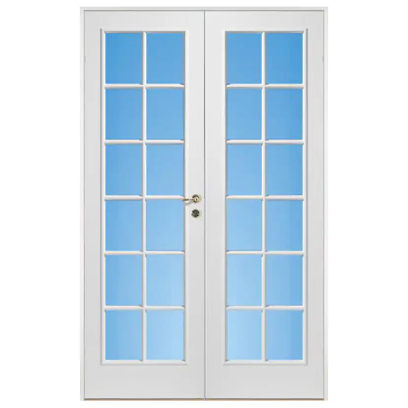 Parinnerdörr Sveadörren Formpressad SP12 Vit Klarglas