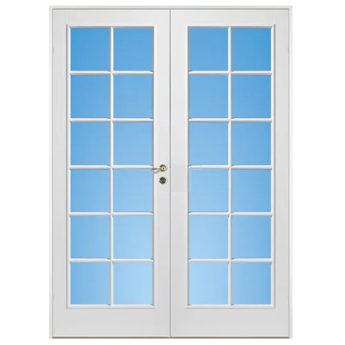 Parinnerdörr Sveadörren Formpressad SP12 Vit Klarglas