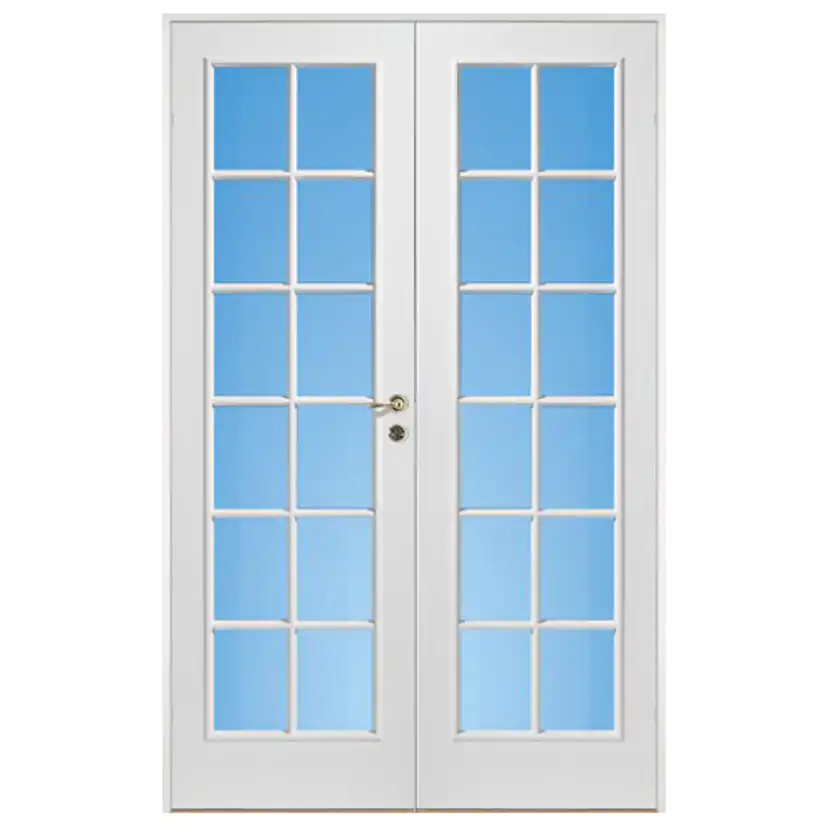 Parinnerdörr Diplomat Formpressad SP12 Vit Klarglas